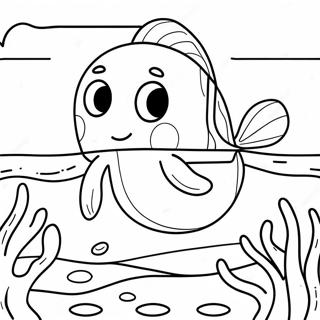 Halaman Mewarna Bebefinn Berenang Di Laut 94128-33394