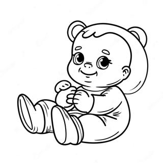 Halaman Mewarna Bayi Realistik 94280-33576