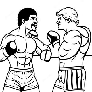 Halaman Mewarna Rocky Vs Apollo Creed 94436 33701