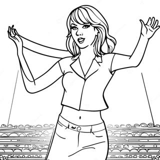 Halaman Mewarna Konsert Taylor Swift Yang Berwarna Warni 94667-34001