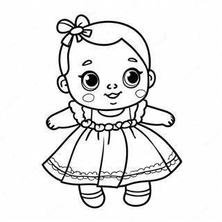 Halaman Mewarna Bayi Hidup Dalam Pakaian Berwarna Warni 95082 34330