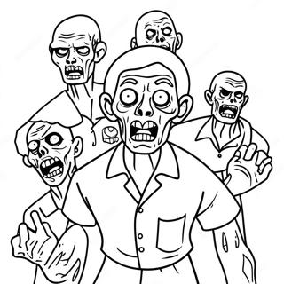 Halaman Mewarna Zombies 2 95105-34338