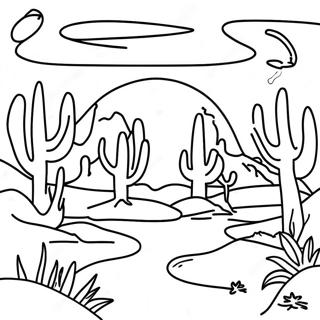 Halaman Mewarna Bioma Gurun 95184 34409