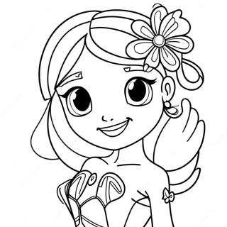 Flora Dari Winx Club Halaman Mewarna 95386-34562