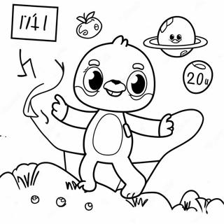 Halaman Mewarna Pengembaraan Tambah Matematik 95564-34702