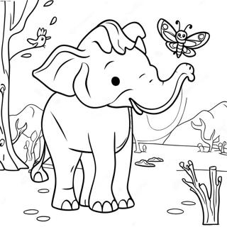 Halaman Mewarna Safari Tolak Matematik 95565-34744