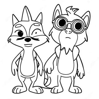 Halaman Mewarna Pengembaraan Mordecai Dan Rigby Halaman Mewarna