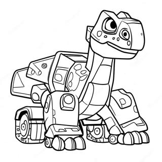 Dinotrux Halaman Mewarna