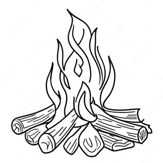 Api Perkhemahan Halaman Mewarna