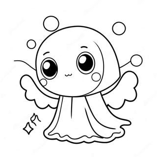 Halaman Mewarna Hantu Anime Comel 96285-35299