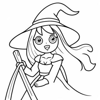 Halaman Mewarna Penyihir Anime Menyeramkan 96286-35303