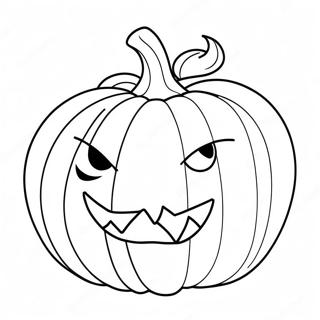 Halaman Mewarna Labu Anime Dengan Muka 96288-35310