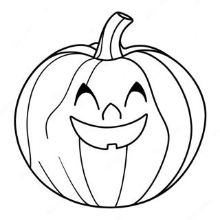 Halaman Mewarna Labu Anime Dengan Muka 96288-35312