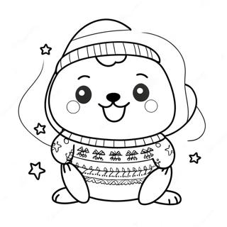 Sanrio Krismas Halaman Mewarna