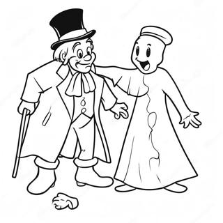 Scrooge Dan Hantu Krismas Yang Lalu Laman Mewarna 96749-35826