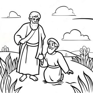 Halaman Mewarna Abraham Dan Isaac Di Ladang 96979 36008