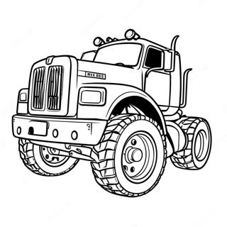 Halaman Mewarna Trak Diesel Monster 97187-36175