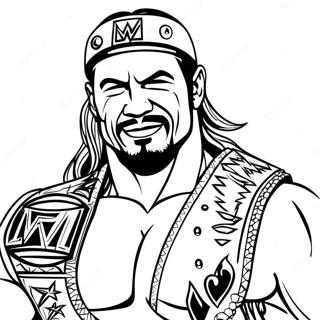 Halaman Mewarna Kejuaraan Wwe Yang Ceria 97315-36271