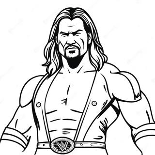 Halaman Mewarna Superstar Wwe Yang Penuh Aksi 97316-36274
