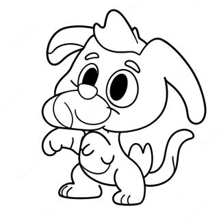 Halaman Mewarna Ibu Bluey Yang Ceria 97365 36307