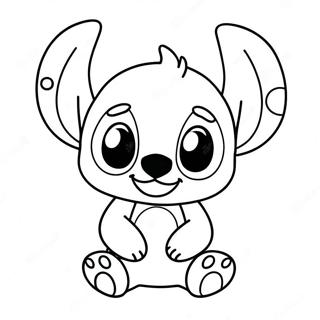 Halaman Mewarna Stitch Comel Dalam Kostum 97441-36361