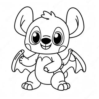 Halaman Mewarna Stitch Comel Dalam Kostum 97441-36362