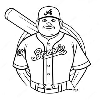 Atlanta Braves Halaman Mewarna