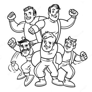 Halaman Mewarna Watak Brozone Dalam Aksi 97647 36524