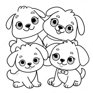 Halaman Mewarna Anjing Pupstruction Comel 97958-36897