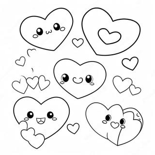 Halaman Mewarna Hati Kartun Comel 98447-37285