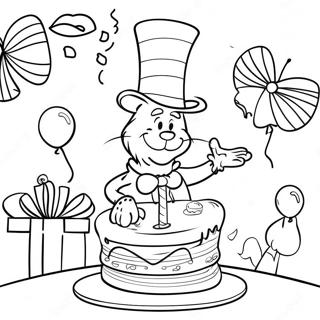 Halaman Mewarna Selamat Hari Lahir Dr Seuss 98495-37315