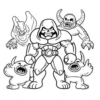 Halaman Mewarna Monster Doom 98728-37504