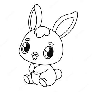 Halaman Mewarna Arnab Chibi Menawan 98755-37527