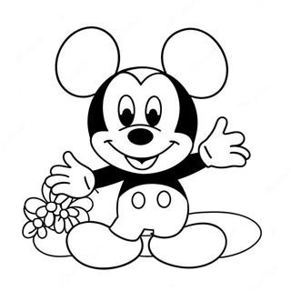 Hari Jadi Mickey Mouse Halaman Mewarna