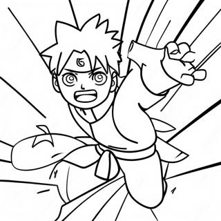 Halaman Mewarna Boruto Dalam Aksi 98829-37580