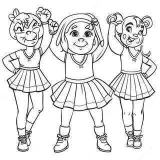 Halaman Mewarna Pemandu Sorak Michigan Wolverines 98958-37682