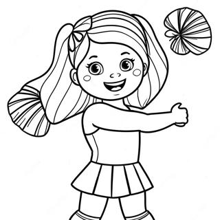 Halaman Mewarna Pemandu Sorak Michigan Wolverines 98958-37684