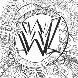 Halaman Mewarna Logo Wwe 98-346