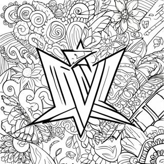 Halaman Mewarna Logo Wwe 98 348