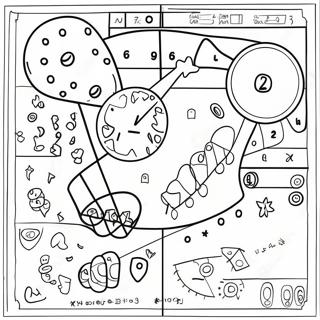 Halaman Mewarna Lembaran Kerja Matematik Kreatif 99036-37750