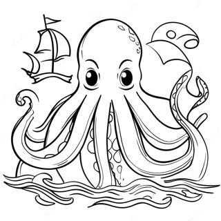 Halaman Mewarna Kraken 99161-37835