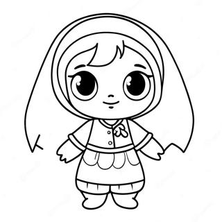 Halaman Mewarna Watak Mira Yang Comel 99420 38231