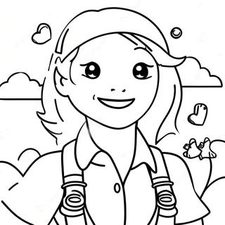 Halaman Mewarna Mira Yang Adventurous 99422 38238