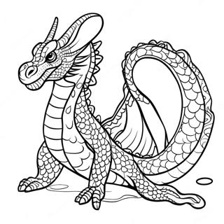 Halaman Mewarna Naga Air Yang Megah 99445-38059