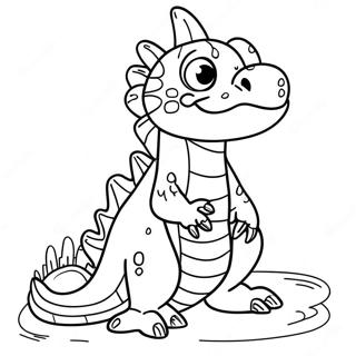 Halaman Mewarna Naga Air Yang Suka Bermain 99446-38253