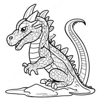 Halaman Mewarna Naga Air Yang Garang 99447-38065