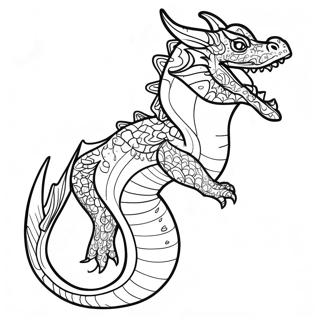 Halaman Mewarna Naga Air Yang Garang 99447-38066