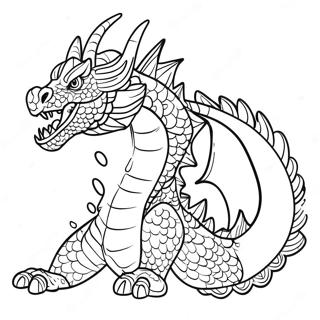 Halaman Mewarna Naga Air Yang Garang 99447-38068