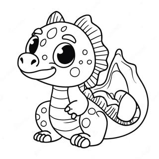 Halaman Mewarna Naga Air Bayi Yang Comel 99448-38070