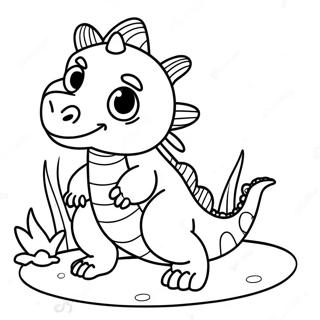 Halaman Mewarna Naga Air Bayi Yang Comel 99448-38071